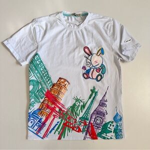 Lucky Charm Bykys World Tour White T-shirt Size Medium